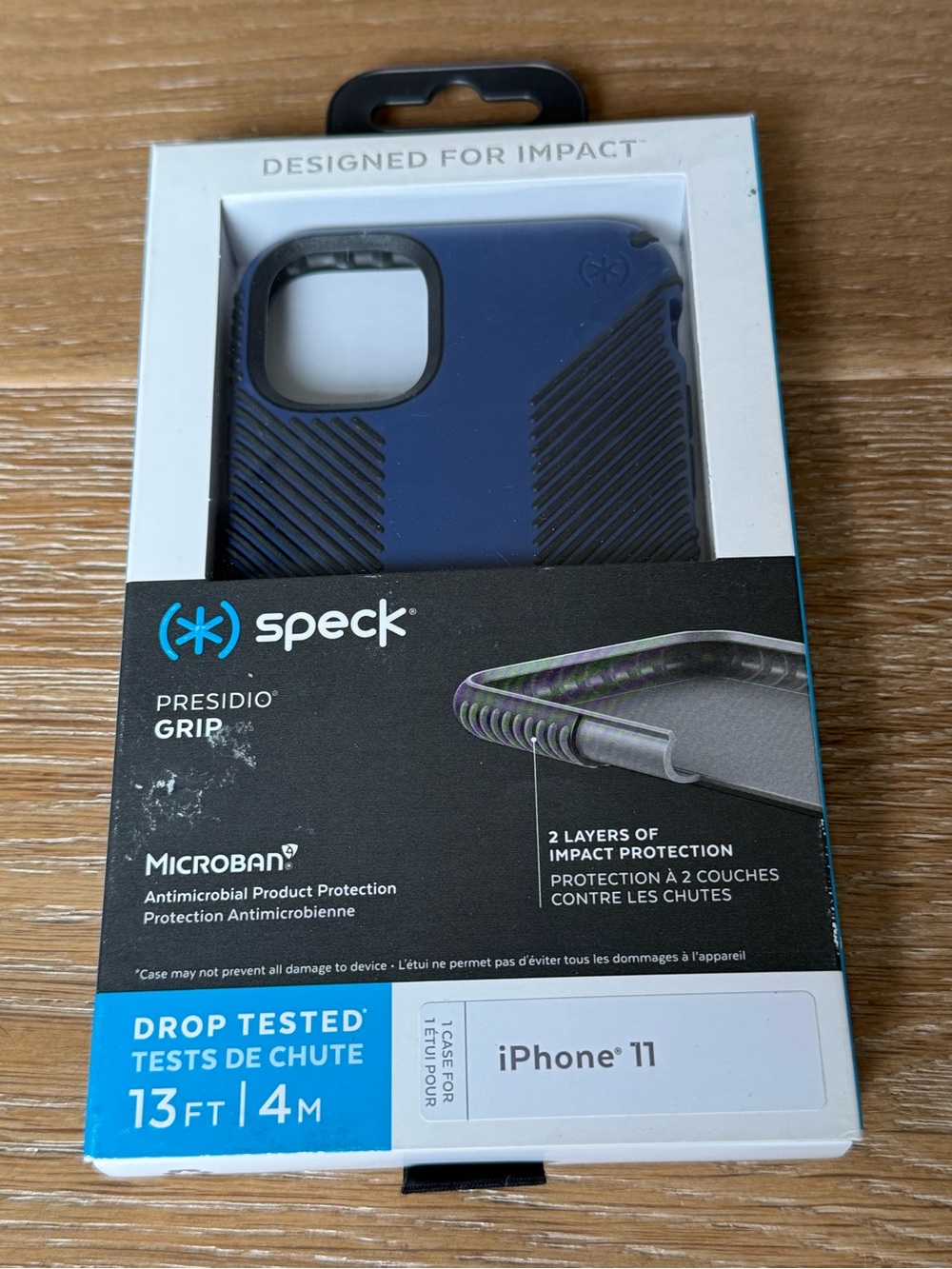 New Speck Presidio Grip Case for iPhone 11 - Navy Blue and Black